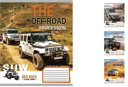 
Зошити учнівські 60 аркушів лінія 1B The off-road, 10 шт. в упаковці