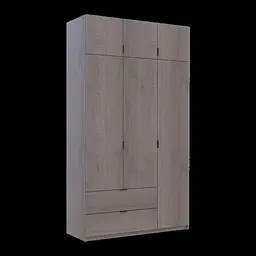 Розпашна Шафа для одягу Doros Лукас Канноло/Канноло 3 ДСП 135х50х240 (44900369) - мініатюра 6