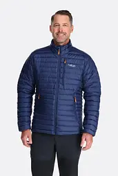 Куртка чоловіча Rab Microlight Down Jacket S Синій-Помаранчевий