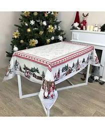 Скатертина Прованс Snowfall, 180х135 см, білий (23408) - мініатюра 3