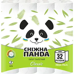 Уцінка. Папір туалетний Сніжна Панда Classic 32 рулони - мініатюра 2