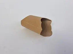 Бокс для картоплі фрі, 125x120x45 мм, KRAFT, 100 штук, для картоплі фрі, снеків і фастфуду - мініатюра 2