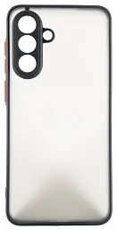 Чохол до мобільного телефона Dengos Kit Samsung Galaxy A56 Matte + glass (Black) (DG-KM-141)