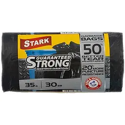 Пакети для смiття Stark 35л міцні 50шт Чорні