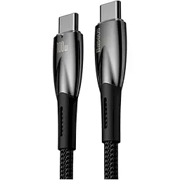 Кабель Baseus Glimmer Series USB-C to USB-C 100W 2m Black (CADH000801) [128053] - мініатюра 3