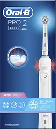 Електрична зубна щітка Oral-B Pro2 Sensi Ultrathin White - мініатюра 2