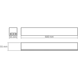 Світильник лінійний Videx LED BNL02 магістральний 24W 0.6М 5000K 220V чорний (VL-BNL02-24065B) - мініатюра 15