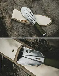 Лопата багатофункціональна Naturehike NH20GJ001, паракорд/нержавіюча сталь - мініатюра 2