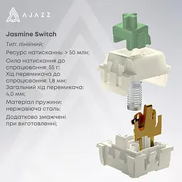 Клавіатура Ajazz AK870 Plus Murad Switch Blue/White/Dark Blue [AK870-MU-BWD] [142207] - мініатюра 7