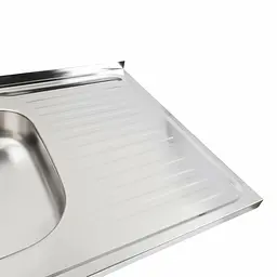 Кухонна мийка з нержавіючої сталі Platinum 8060 L (0,4/120 мм), Нержавіюча сталь - мініатюра 3