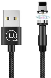 Кабель Usams USB Lightning U59 Rotatable Magnetic 2.4A 1.0m Black (G-000001459)