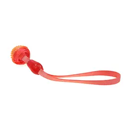 Іграшка для собак Misoko&Co М'яч з пищалкою і ременем orange 35х6 cm