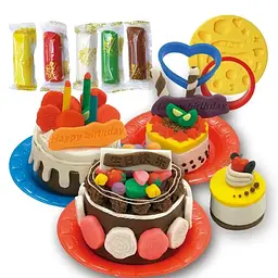 Набір для творчості з пластиліном UFT Alento Playdough BirthDay Cake - мініатюра 3