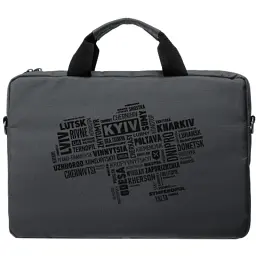 Сумка для ноутбука Vinga 15.6" NB1502 Gray, black print (NB1502UBGY) - мініатюра 4