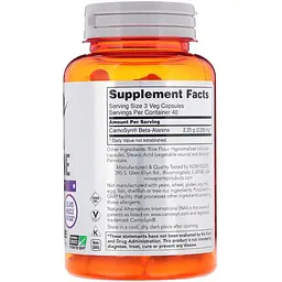 Бета-Аланін Now Foods Beta-Alanine 750 мг 120 вегетаріанських капсул - мініатюра 2