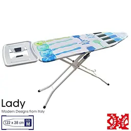 Дошка для прасування Casa Si Lady 122x38 White/Blue Laquer (CS93574R267) - мініатюра 1