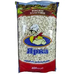 Пластівці вівсяні ЯРКА 400г швидкого приготування м/уп