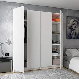 Комплект Doros Промо з полицями Білий 2+2 ДСП 180х48х204 (44900288) - мініатюра 8