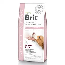 Дієтичний сухий корм Brit GF VetDiet Dog Hypoallergenic для собак, при харчовій алергії з лососем, горохом та гречкою 12 кг (арт.170938/528035)