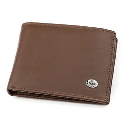 Чоловічий гаманець ST Leather 18353 (ST-1) коричневий - мініатюра 5