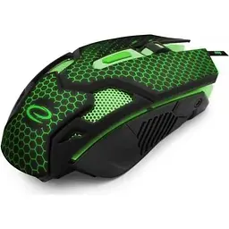 Миша Esperanza MX207 Cobra USB black green (EGM207G) - мініатюра 3
