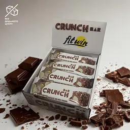 Батончик Crunch Bar 25%, 12*50 грам Шоколад-молочна карамель FitWin fit0024253 - мініатюра 1