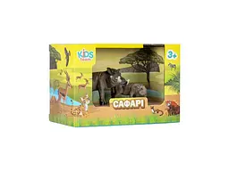 Набір тварин KIDS TEAM ANIMALS Сафарі Q9899-A33 Кабан Африканський бородавочник та дитинча - мініатюра 4