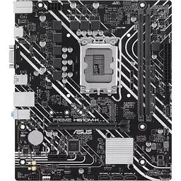 Материнська плата Asus Prime LGA1700, H610M-K, H610, 2xDDR5, Int.Video(CPU), 4xSATA3, 1xM.2, 1xPCI-E 4.0 x16, 1xPCI-E 3.0 x1, ALC997, GLan. VGA/HDMI, MicroATX