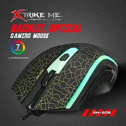 Миша XTRIKE ME Gaming Backlight GM-206 чорна з підсвічуванням - мініатюра 6