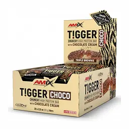 Tigger Zero Choco Protein Bar — 20 × 60 г Triple Brownie
