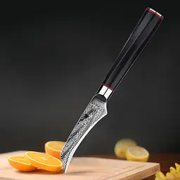 Ніж для чищення овочів Damascus DK-AK 3008 AUS-10 9 см Дамаська сталь 73 шарів - мініатюра 3
