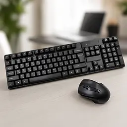Клавіатура KEYBOARD + Мишка wireless TJ 808 / Комплект бездротової клавіатури та миші - мініатюра 3