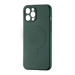 Чохол TPU with MagSafe Protected Camera iPhone 12 Pro Max Dark Green