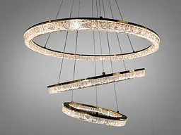 Підвісна LED люстра Romin кільця біла 220 Вт 38-40 м² - мініатюра 3