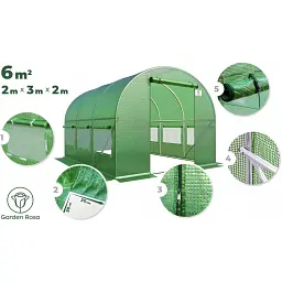 Парник-теплиця Garden Rosa 6 м² 300х200х200 см - мініатюра 3