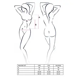 Комплект білизни Passion IMAGINE Set OpenBra black L/XL - мініатюра 5