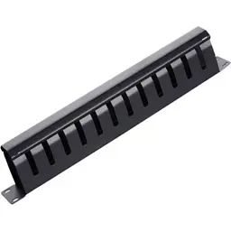 Кабельний організатор 19" 1U/12Port з кришкою, корпус метал Voltronic (20023)