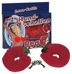 Наручники с мехом Love Cuffs Hand Schellen Red помогут испытать незабываемые оргазмы и ощущения Orion 42-05276610000 22400 - мініатюра 2