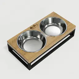 Hollky Base XS — миски на підставці для маленьких собак та котів (2 × 0,25 л) - мініатюра 6