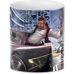 Кухоль GeekLand GTA на машині GT.02.17 330 мл білий - мініатюра 3