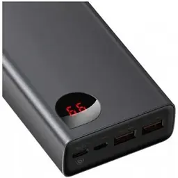 Зовнішній акумулятор Baseus PowerBank Adaman Metal Digital Display 20000mAh 65W Black (PPIMDA-D01) 60863-ska - мініатюра 3