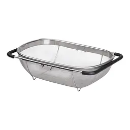 Друшляк-сито на раковину для миття продуктів 36*25*10.5 см Zhongjing HP-19-18-L - мініатюра 3