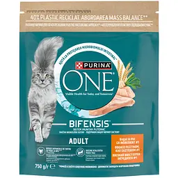 Сухий корм Purina One Adult комплекс Bifensis з високим вмістом курки для дорослих котів 750 г - мініатюра 2