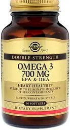 Омега-3 Solgar Omega-3 EPA & DHA 700 мг 60 гел капс