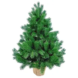 Ялинка штучна Hvoya Pine Mini лита в мішковині 90 см зелена