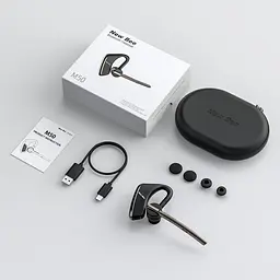 Бездротова Bluetooth гарнітура New Bee M50 з шумозаглушенням і захисним кейсом - мініатюра 10