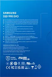 Накопичувач SSD Samsung M.2 2TB PCIe 4.0 990EVO teh0024721 - мініатюра 8