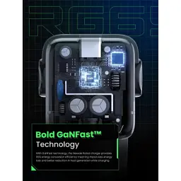 Зарядний пристрій Ugreen 1xUSB + 2xUSB-C 65W GaN CD361 gray (25685B) - мініатюра 6