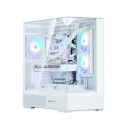 Zalman PC case P40 Prism без БЖ, 2xUSB3.0, 1xUSBType-C, 1x120мм ARGB, VGA 420мм, LCS ready, TG 3x Panels, ATX, білий - мініатюра 5