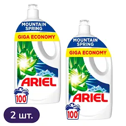 Набір: гель для прання Ariel Mountain Spring 9 л (2 x 4.5 л)